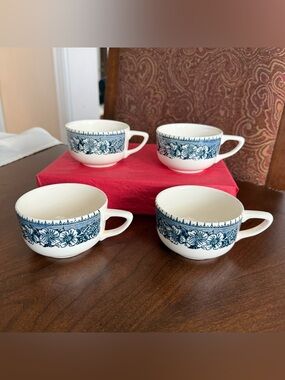 Set of 4 Royal China Cavalier Colonial Heritage Ironstone Tea / Coffee Cups #2